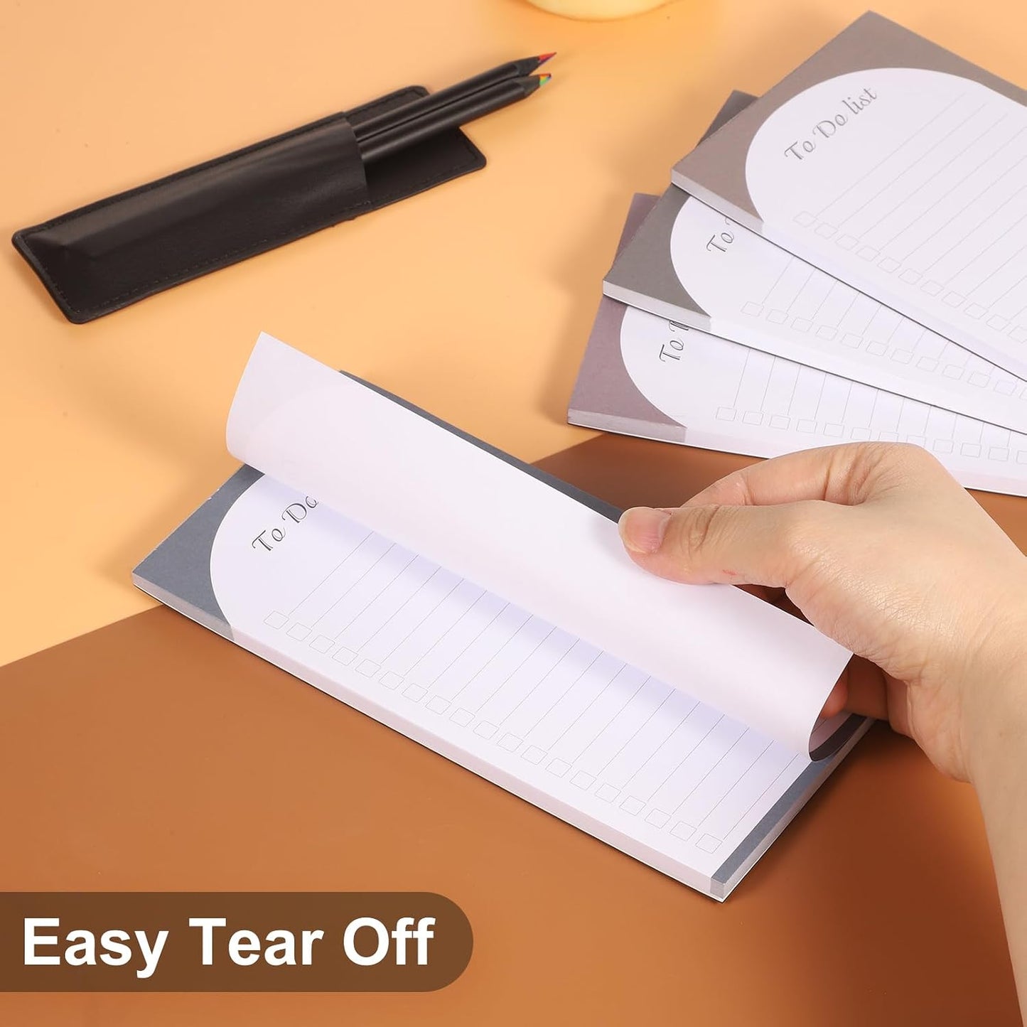 Thboxes 4 Pack Magnetic Note Pad for Fridge with Pen Holder, Totally 200 Sheets Grocery List Magnet Pad for Refrigerator Magnetic Shopping List Pad（Fruit Design） | Full-Back Magnet, 80Gsm FSC-certified Paper, School Office Home Supplies Grocery List