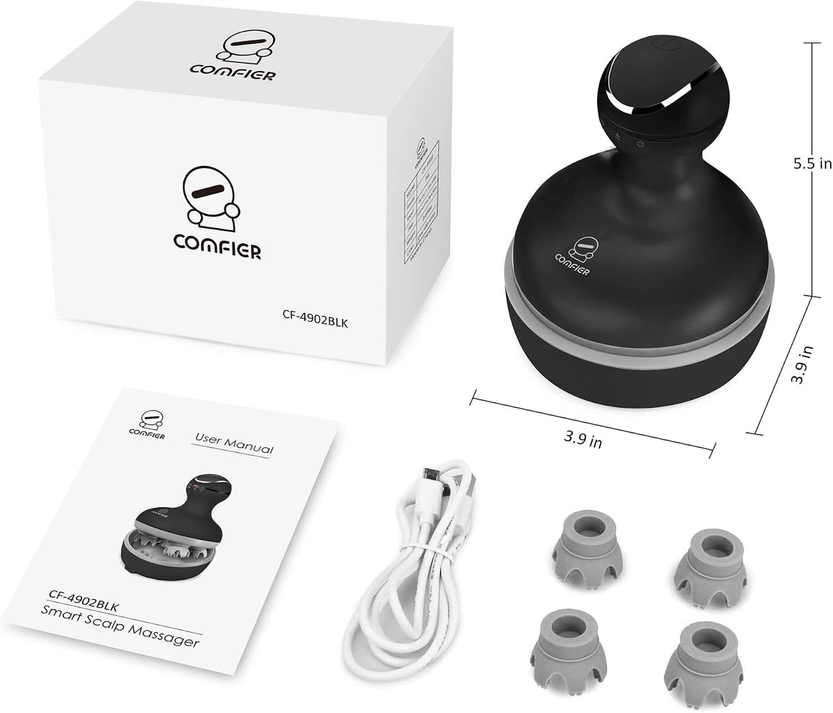 COMFIER Scalp Massager for Hair Growth, Electric Head Massager, Tangle-Free
