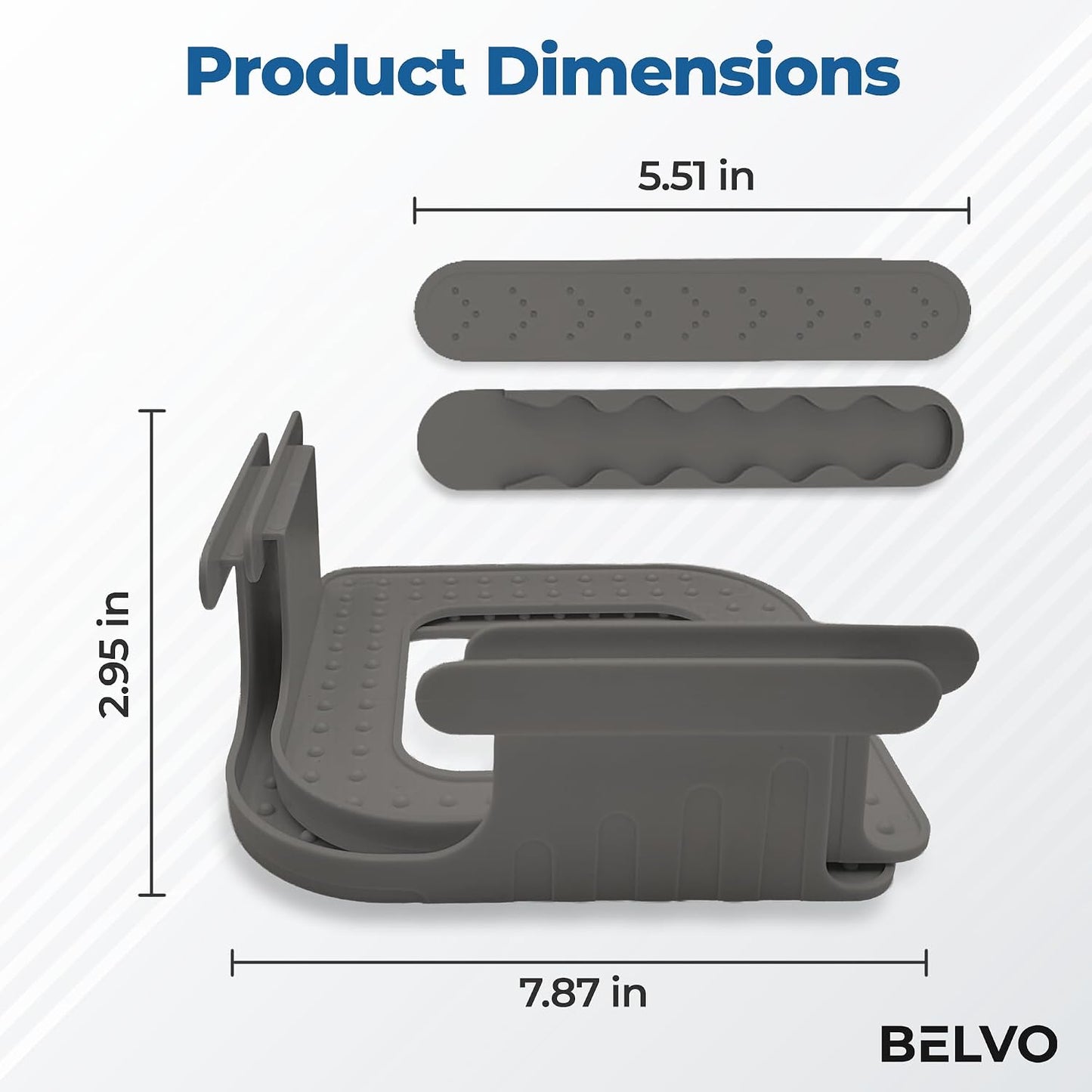 Belvo Bed Sheet Holder Straps with Lock – Bed Sheet Holders for Corners, Fitted Sheet Clips & Fasteners, Keeps Sheets Tight & Secure, Adjustable Sheet Grippers for Twin Full Queen King Beds – Grey