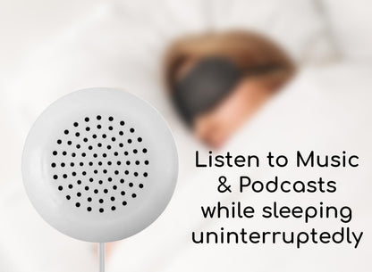 KUJOBUY Pillow Speaker 3.5mm Mini Under Pillow Music for iPod Flat Speaker for Phone Sleep or Hypnosis Sound Portable Sleeping Sound Small Sleeping Audio System for MP3