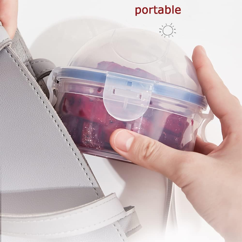 AYCCNH Onion Storage Container and Tomato Lemon Apple Produce Saver Holder, Portable Fruit and Vegetable Food Storage Keeper Containers for Fridge (1 Pack)