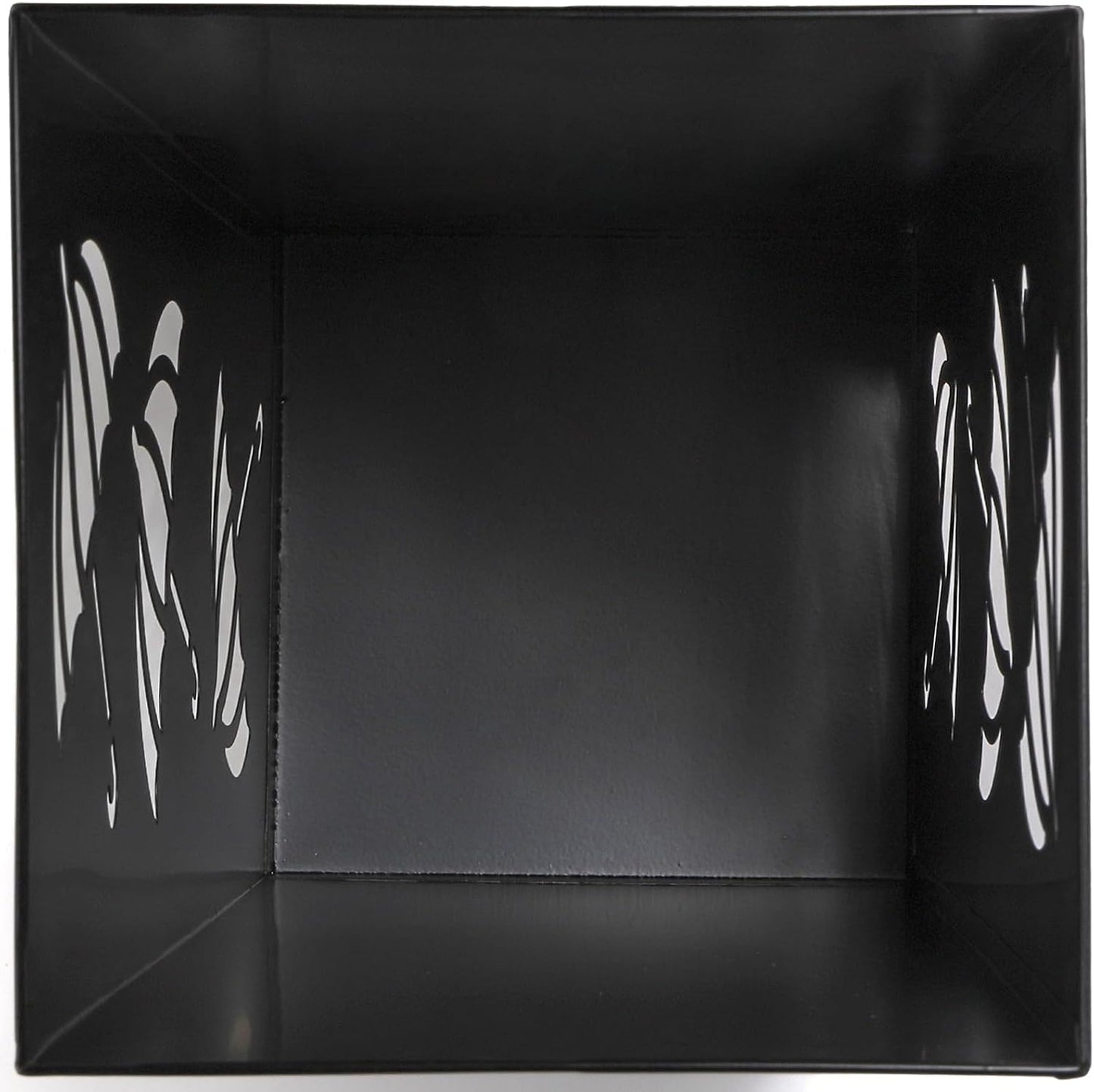 Okllen Metal Umbrella Holder, Square Umbrella Stand Rack for Entryway, 6.3" x 6.3" x 16.5", Black