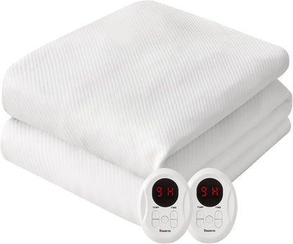 Bwarm Waterproof Heated Mattress Pad Foot Queen, 9 Heat Settings