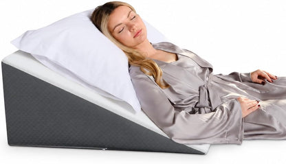 Kolbs Leg Elevation Pillow for After Surgery | Flat Top Bed Wedge Bolster Pillow for Legs | Foot, Knee, Ankle Elevation Post Surgery (Flat Top 7" Height)