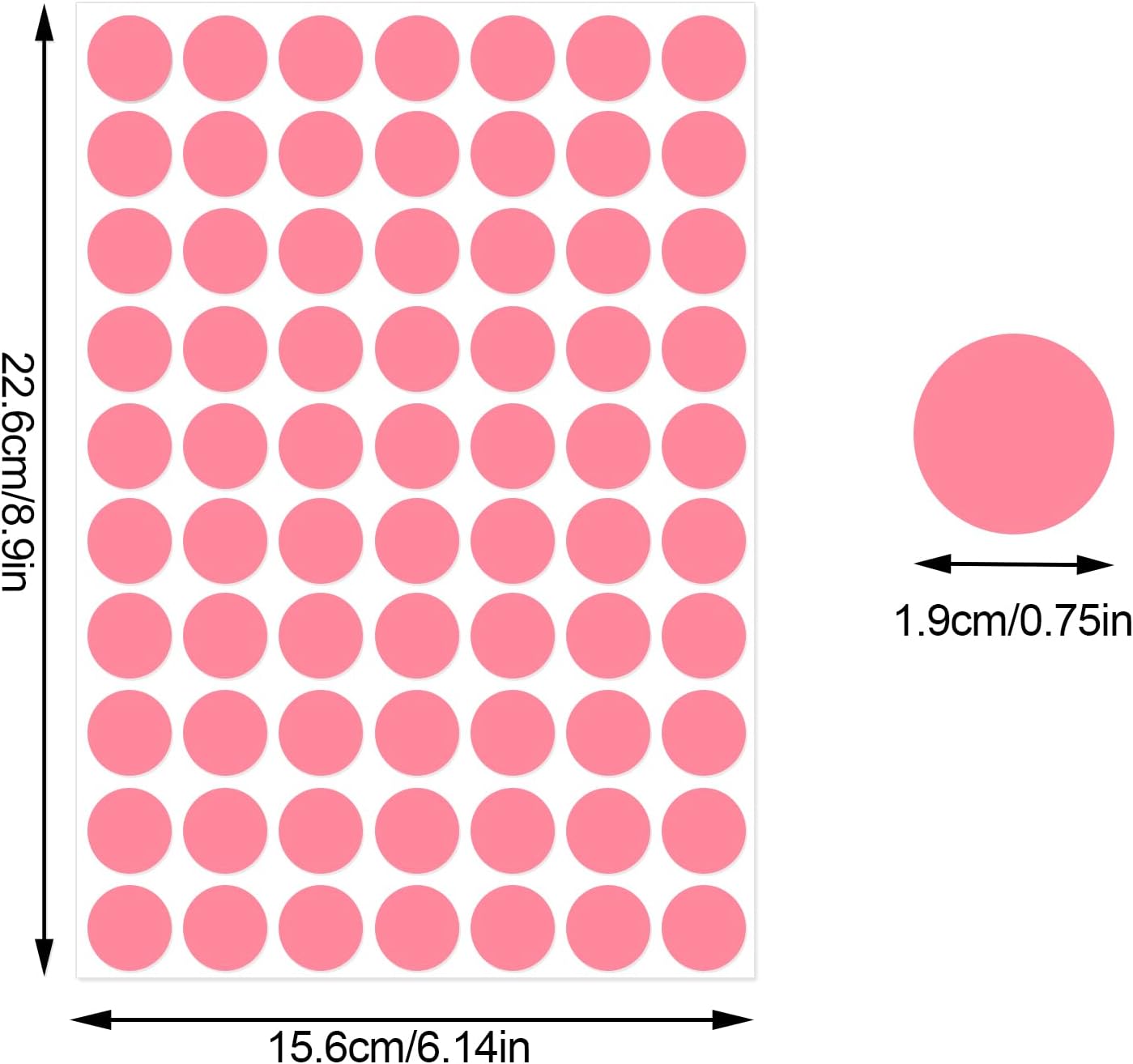 3500 Pieces Dot Stickers, 3/4 inch Color Coding Labels, 10 Color Circle Price Stickers for Office Classroom Student