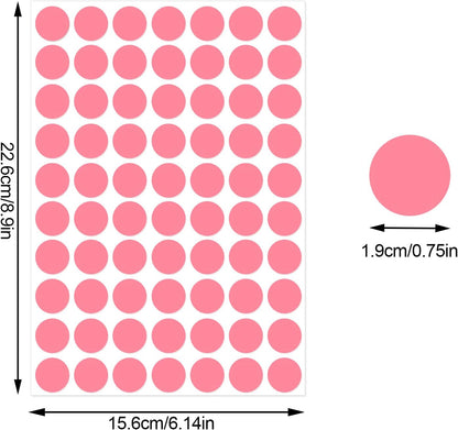 3500 Pieces Dot Stickers, 3/4 inch Color Coding Labels, 10 Color Circle Price Stickers for Office Classroom Student