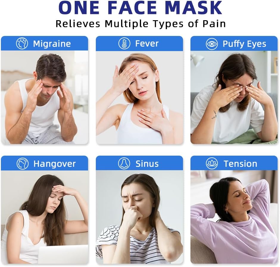 Migraine Relief Cap, Soothing Headache Ice Face Mask Products