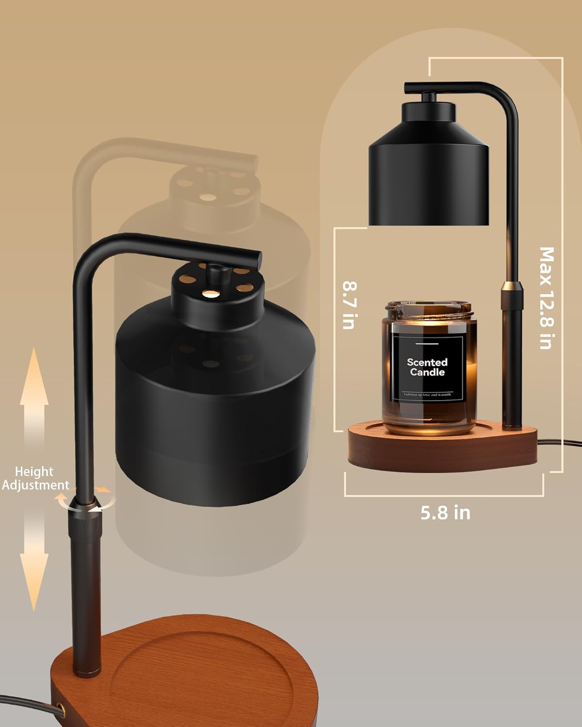 Candle Warmer Lamp with Timer, Home Decor Birthday Gifts for Women