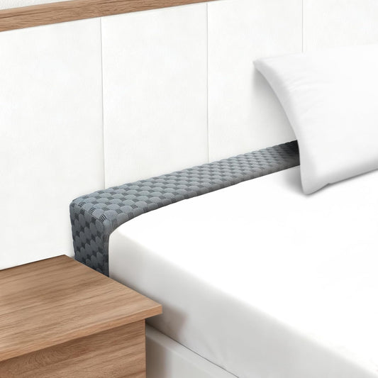 Headboard Bed Gap Filler, High Density Foam Mattress Extender Pillow, Removable, Gray, 78"x4"x8"