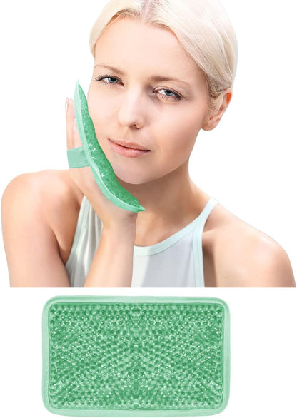 Gel Ice Packs for Injuries Reusable 2 Packs Hot Cold Gel Wrap with Strap