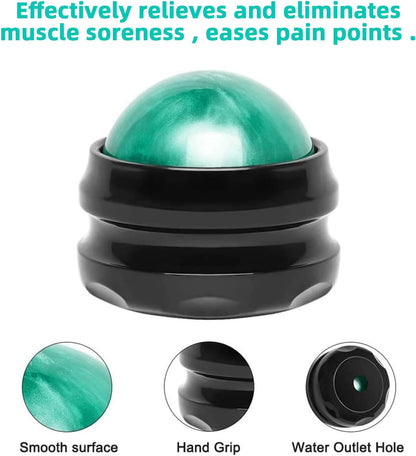 WOVTE Massage Ball, Lacrosse Balls, Self Massage Tool for Sore Muscles, Shoulders, Neck, Back, Foot, Body, Deep Tissue, Trigger Point, Muscle Knots, Yoga and Myofascial Release (Green)