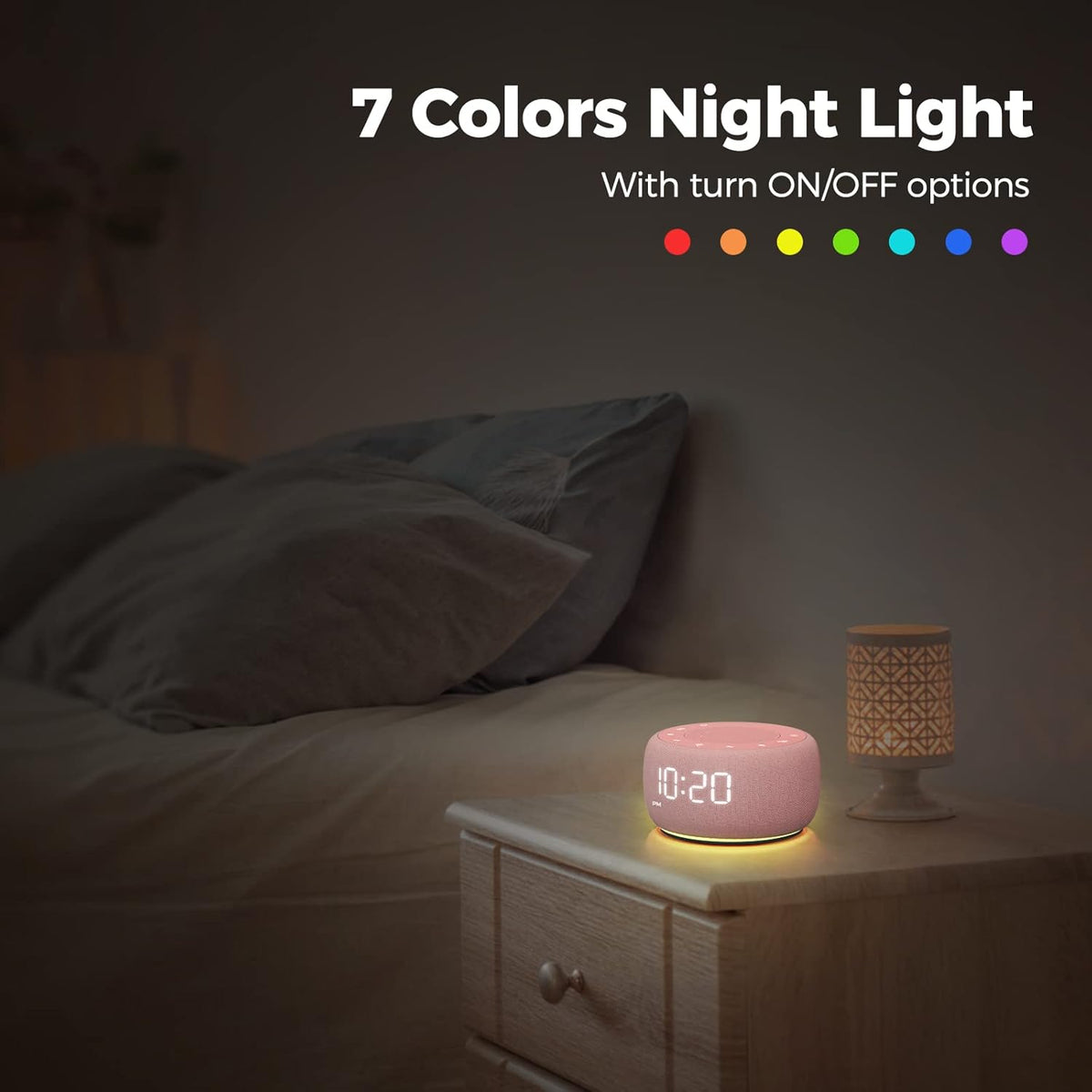 Buffbee Pro 2nd Gen| Sound Machine, Alarm Clock with Bluetooth Speaker