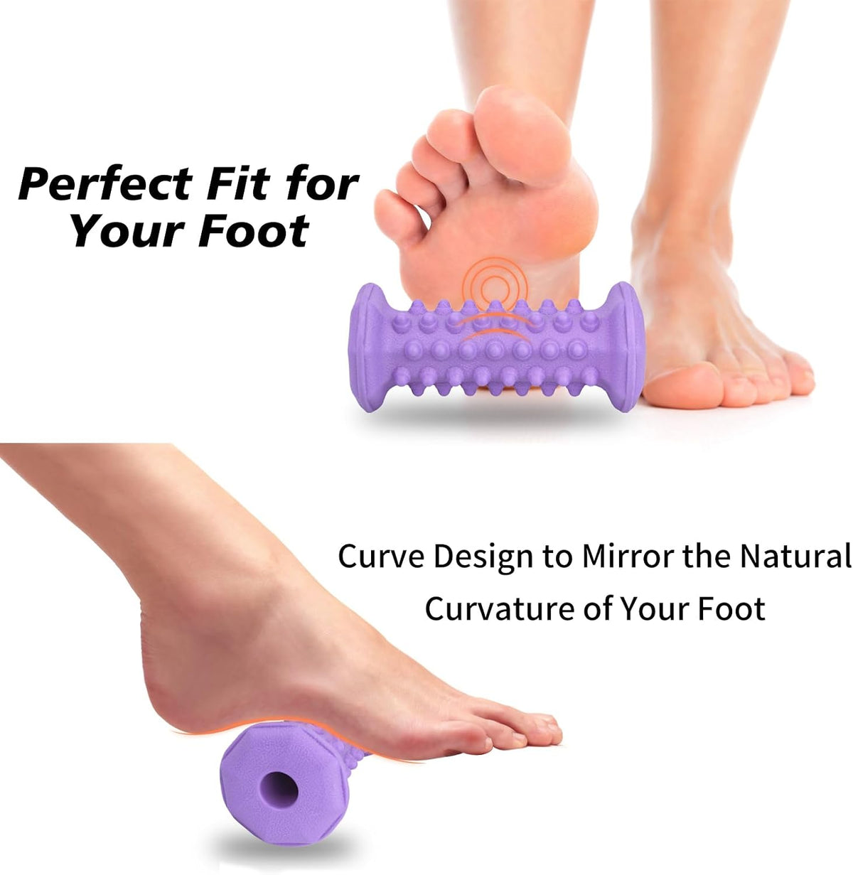 Foot Massager Roller for Plantar Fasciitis, Arch Heel Pain Relief