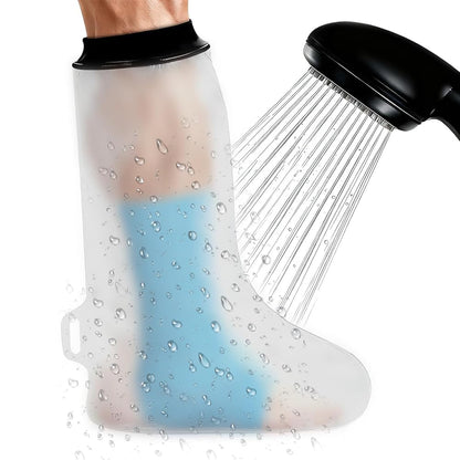 Adult Waterproof Foot Cast Cover, Reusable Watertight Ankle Cast Protector | Durable & Watertight Shower Boot, Reusable Shower Bag for Leg, Soft Comfortable Shower Bag for Post-Surgery Foot Ankle Injury