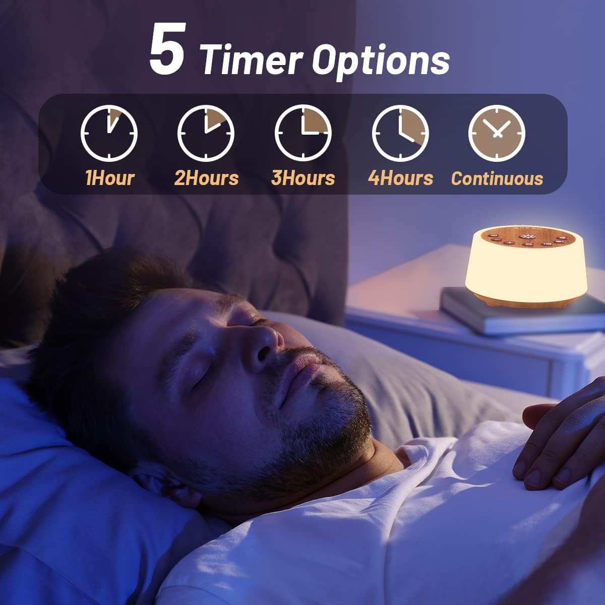 Color Noise Sound Machines with 10 Colors Night Light 25 Soothing Sounds and Sleep White Noise Machine 32 Volume Levels 5 Timers Adjustable Brightness Memory Function for Adults Kids Baby