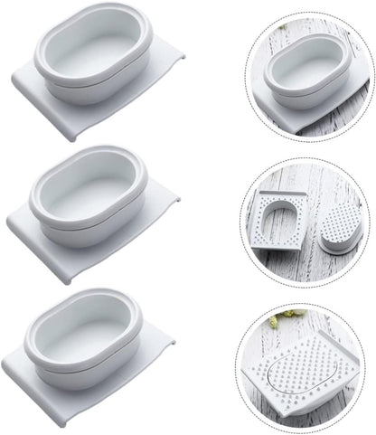 Food Slicer Hand Guard Finger Protectors for Safe Cutting and Grating Vegetables Fruits Cheese Meat with Non-Slip Design 3.74X3.14X1.18 Inch 3 Pack