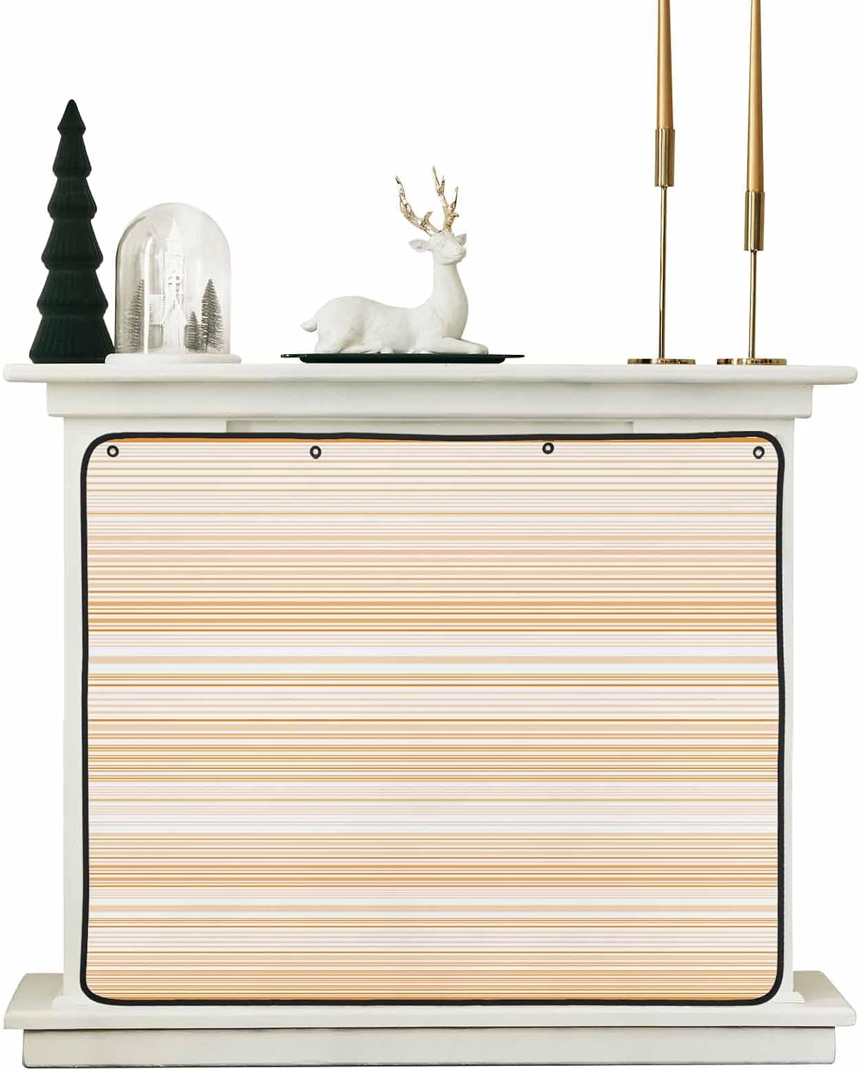 Magnetic Fireplace Cover Purple Stripes Fireplace Screen Decorative Classic Striped Lines Insulation Fireplaces Blocker Blanket Save Energy Fireplaces Draft Stopper Covers for Living Room 36x30 Inch