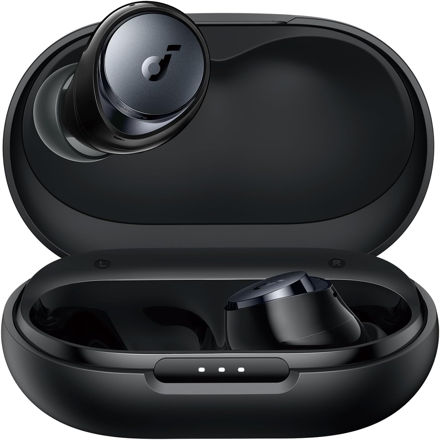 soundcore by Anker Space A40 Auto-Adjustable Active Noise Cancelling Wireless Earbuds, Reduce Noise by Up to 98%, 50H Playtime, Hi-Res Sound, Comfortable Fit, App Customization, Wireless Charge (Blue) | Reduce Noise by Up to 98%, Ultra Long 50H Playtime,
