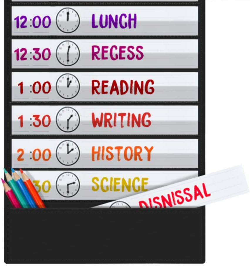 Large Visual Schedule for Kids Chore Reward Chart,Bedtime Routine Chart for Toddlers,Double Side Weekly Planner Board With 109 Cards for Home School Planner,Autism Learning Materials.