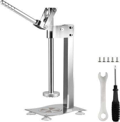 Stainless Steel Manual Lemon Squeezer Press, Heavy Duty Nut & Lemon Smasher Machine, Orange Citrus Fruit Juicer Crusher with Labor-Saving Handle & Suction Cups for Fruit Nut