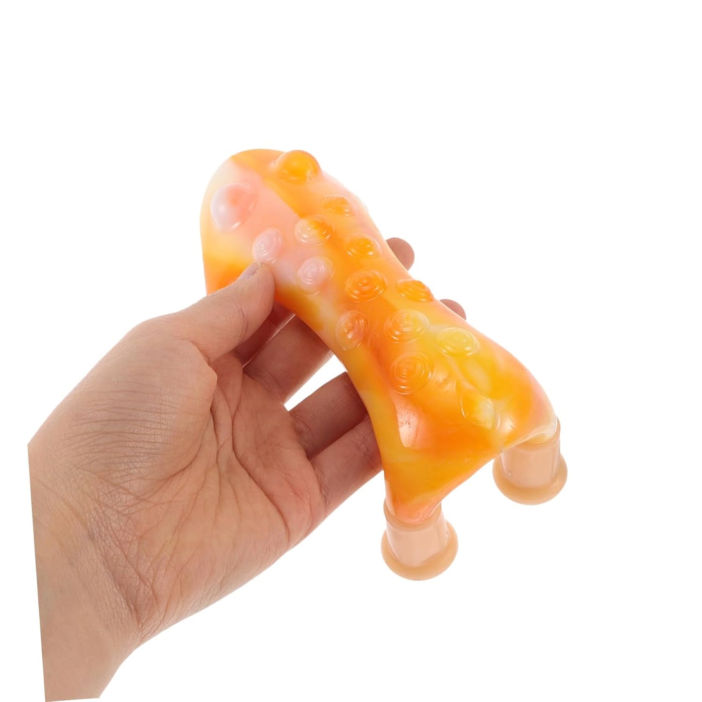 FRCOLOR Handheld Dog-shaped Massage Tool Portable Trigger Point for Back Neck Foot Joint Relief Flexible Use for Office Lightweight Design Rollers