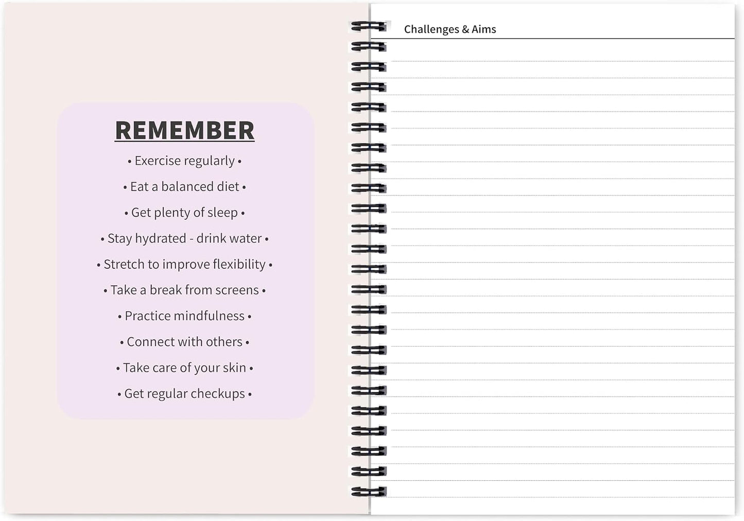 Better Health - Exercise, Nutrition & Wellness Journal - Stay healthy with our handy, simple tracking charts - A5 size with 104 undated pages - For A Happier, Healthier Life (Beige)