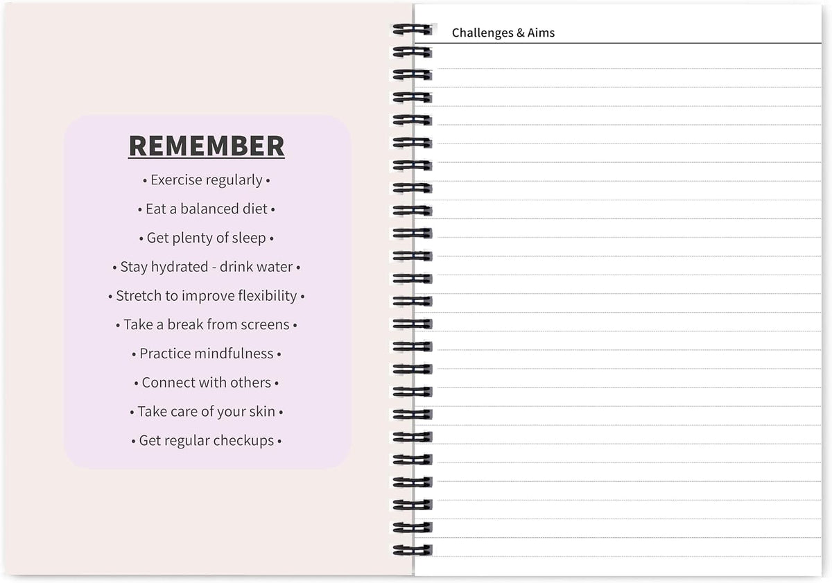 Better Health - Exercise, Nutrition & Wellness Journal - Stay healthy with our handy, simple tracking charts - A5 size with 104 undated pages - For A Happier, Healthier Life (Beige)