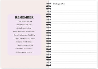 Better Health - Exercise, Nutrition & Wellness Journal - Stay healthy with our handy, simple tracking charts - A5 size with 104 undated pages - For A Happier, Healthier Life (Beige)