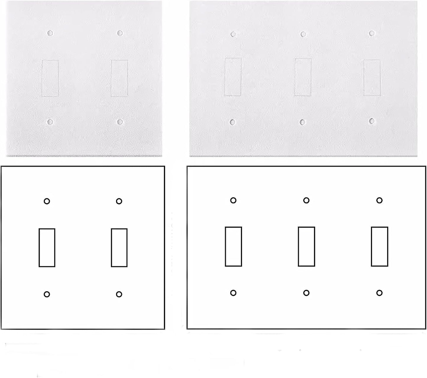 40PCS Wall Insulation Outlet Insulators Draft Sealers, Switch Plate Insulation EVA Foam Gasket for Wall, Light, Switch Socket