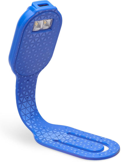 Gifts for Readers & Writers Rechargeable Book Light for Kids, Clip On Reading Light for Bed, 2in1 Flexilight Pals & Bookmark, 12 Hours of Light Once Charged, Includes USB Cable & 2 LED Lights, Dog
