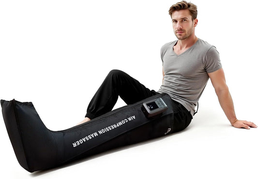 Full Leg Air Compression Massager, Sequential Cordless Compress Massager