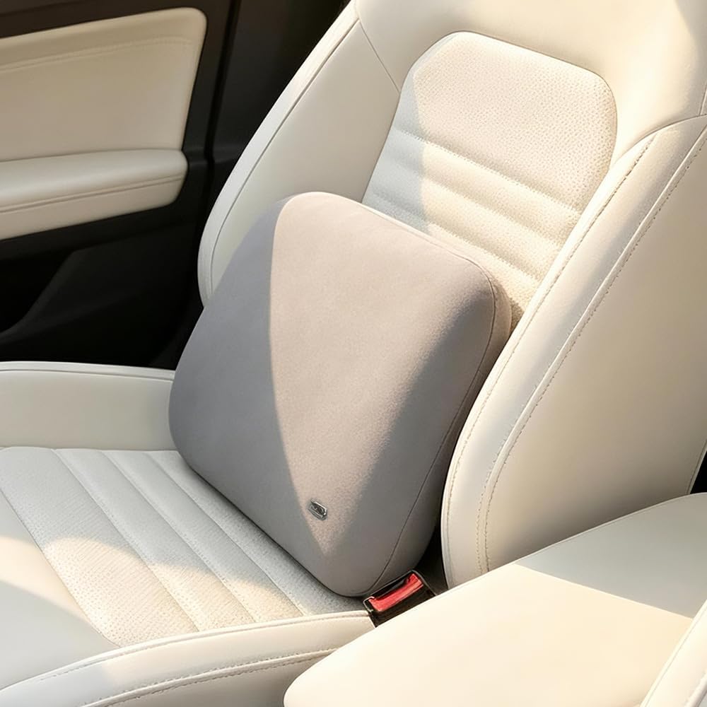 Lower Back Automotive Lumbar Support Pillow for Car Recliner Cushion Black