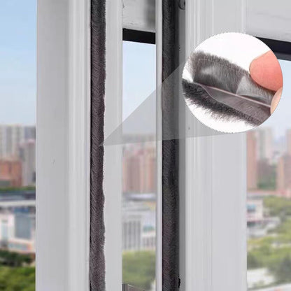 16 Ft (5m) 196 Inch Sliding sash Windows Doors Tape Pile Draught excluder Brush Seal Strip weatherstrip 7mm x 12mm (7/24 1/2 Inch, Gray)