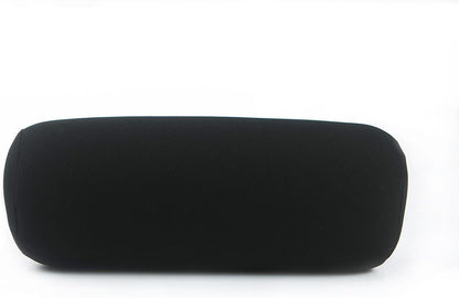 ALIBO Memory Foam Chairs Recliner Car Neck Pillow with Adjustable Strap Soft Auto Cervical Round Roll Bolster Headrest Supports Cushion Pad Black 1 Piece