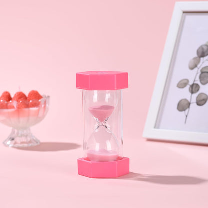 Colorful Sand Timers, Hourglass Sand Timers 5 Min Sandglass Timer with Protective Cover for Toothbrush Timer Games Classroom Home Office Cooking(Blue+5Min)