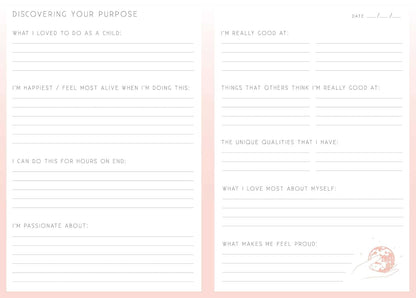 Purpose: A Day and Night Reflection Journal (Inner World)
