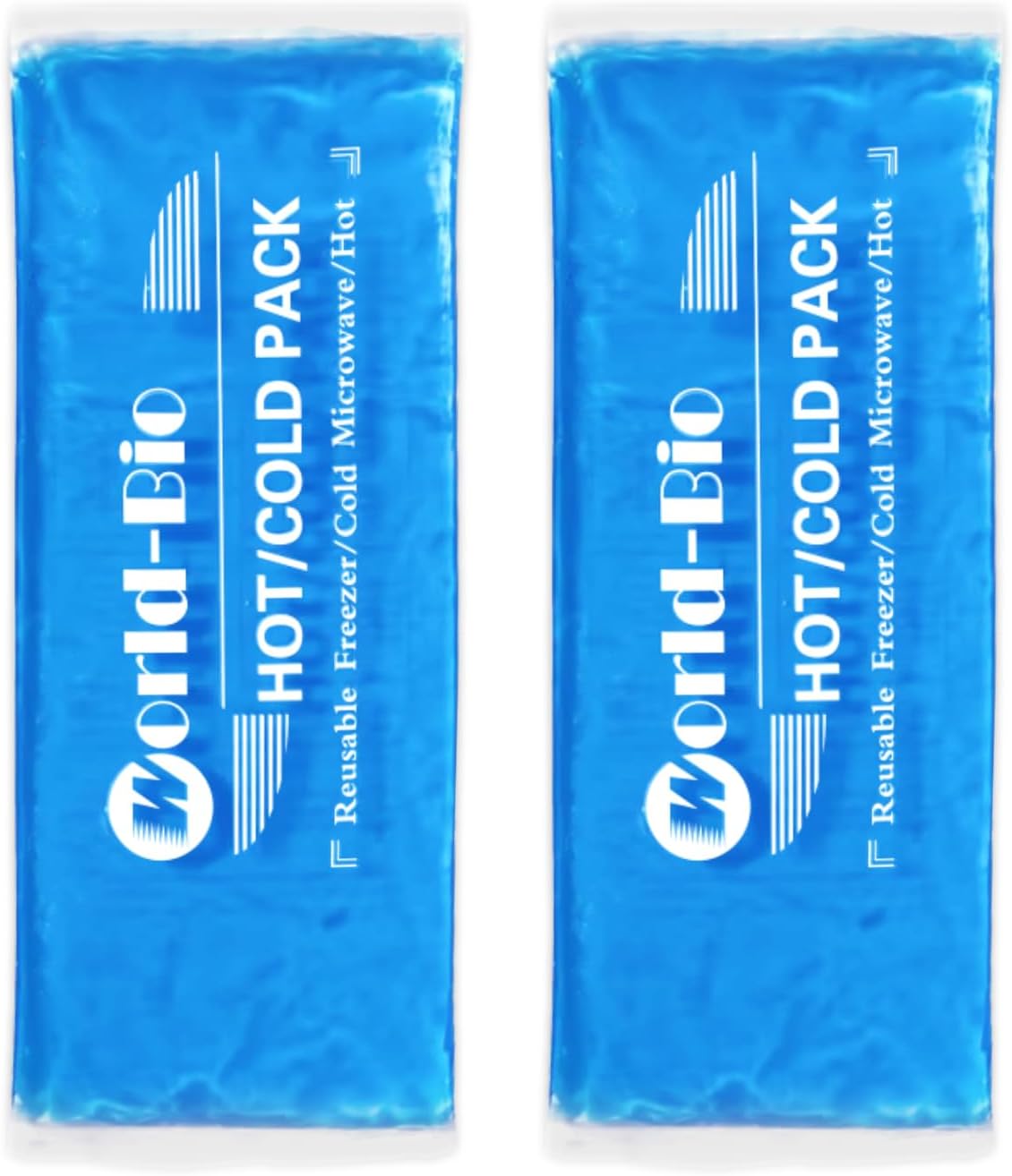 Gel Soft Flexible Ice Packs for Injuries, Reusable Cold Pack, Hot Cold Compress for Joint&Muscle Pain, Surgery Recovery, Inflammation, Swelling, Face, Head, Wrist, Ankle&Foot Injury, -5.1"x6.3"