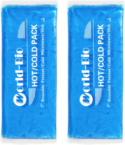Gel Soft Flexible Ice Packs for Injuries, Reusable Cold Pack, Hot Cold Compress for Joint&Muscle Pain, Surgery Recovery, Inflammation, Swelling, Face, Head, Wrist, Ankle&Foot Injury, -5.1"x6.3"