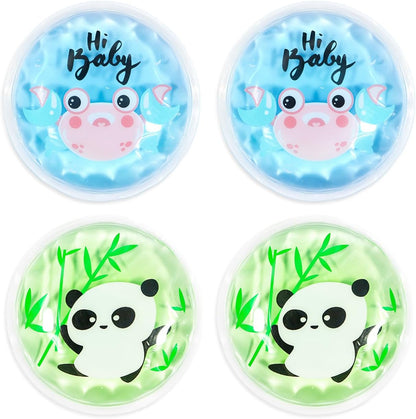 4PCS Gel Eye Ice Pack Set Reusable, Cold and Hot Compress for Eyes, Ice Pack for Eyes, Cooling Eye Pads for Eye Strain, Swelling, Redness, Dark Circles, Puffy Eyes, and Eye Recovery Surgery.