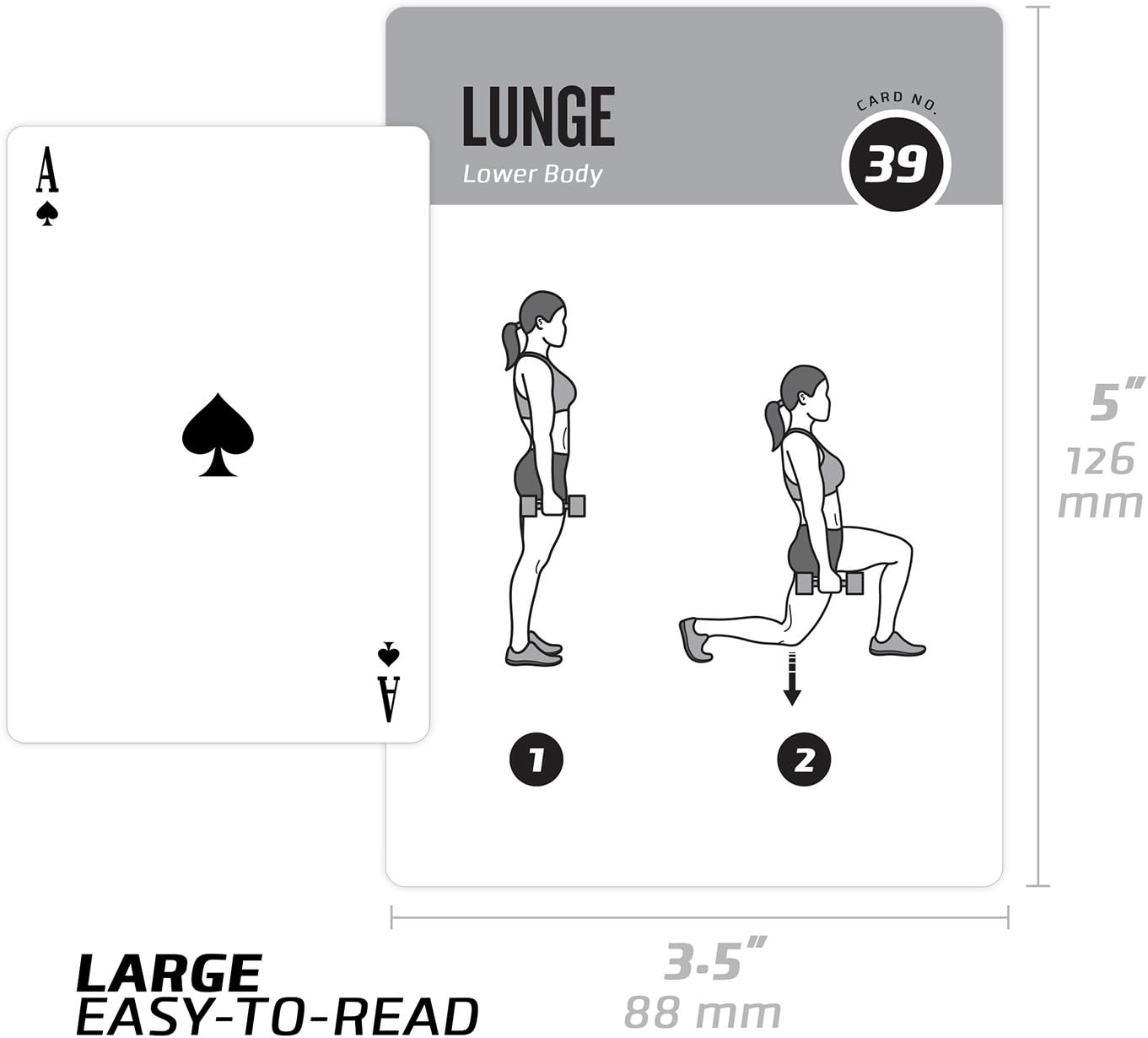 NewMe Fitness Pilates Workout Cards, Instructional Fitness Deck for Women & Men, Beginner Fitness Guide to Training Exercises at Home or Gym