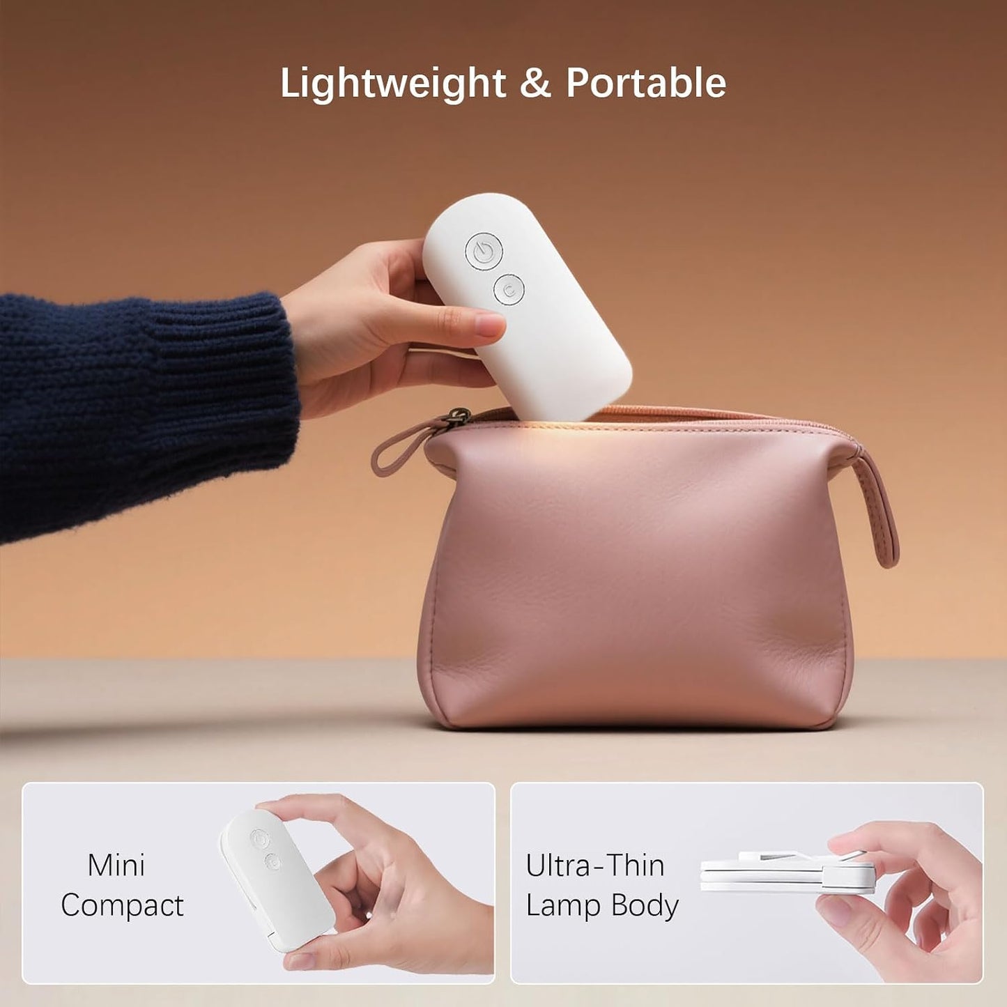 Choudao Rechargeable Book Light, Portable Reading Light,Black | Eye Caring 3 Color Temps, Extremely Long Battery Life, Portable Clip-On Reading Light for Studying