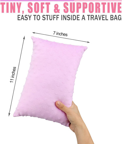 Small Knee Pillow for Side Sleepers, Soft Leg Pillows Relief from Knees, Sciatica, Hips, Joints Between Legs, Back Pain When Side Sleeping, Leg Alignment Knee Support Pillow, Minky Dot Black