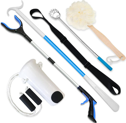 35.5 Inch Long Handled Shoe Horn, Dressing Stick, Sock Remover Aid Helper - Versatile, Adjustable Dressing Aid for Shoes, Socks, Shirts, Pants - Long Shoe Horn, Shoe Horn Long Handle for Seniors