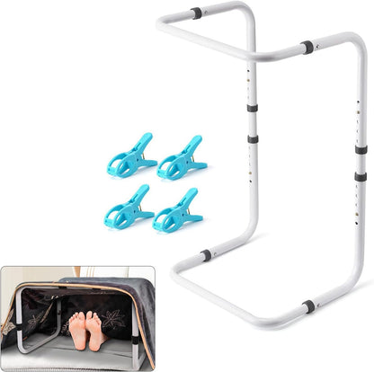Adjustable Bed Sheet Raiser Blanket Lifter Metal Blanket Frame for Foot Pressure Relief & Post Procedure Comfort