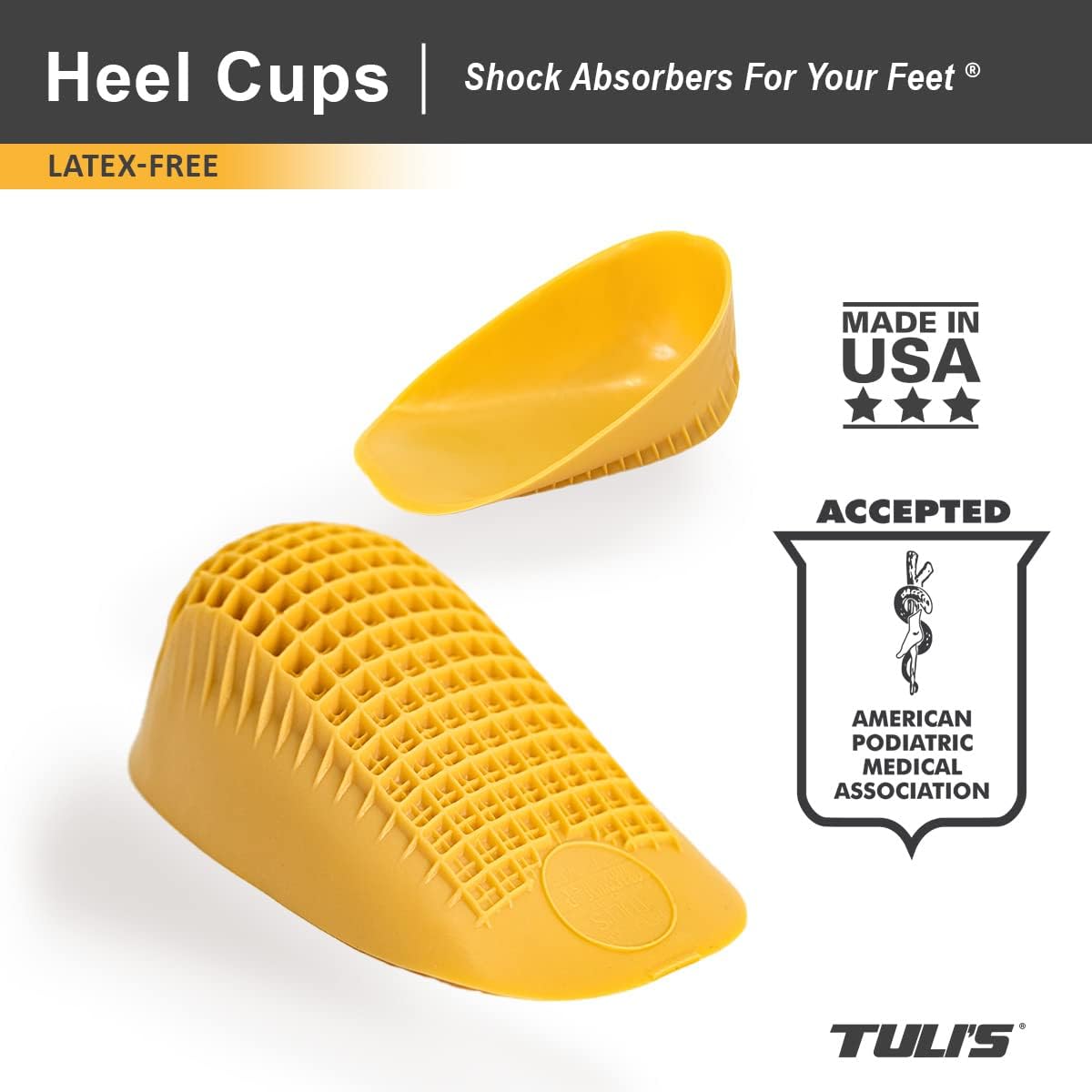 ProStretch Plus Calf Stretcher & Tuli's Classic Heel Cups Bundle - Plantar Fasciitis & Heel Pain Relief