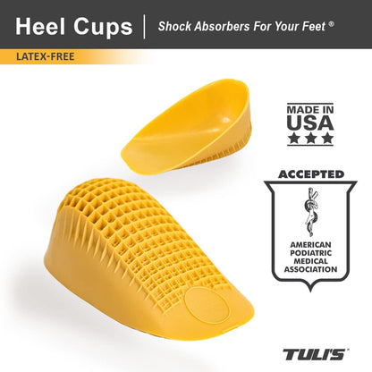 ProStretch Plus Calf Stretcher & Tuli's Classic Heel Cups Bundle - Plantar Fasciitis & Heel Pain Relief