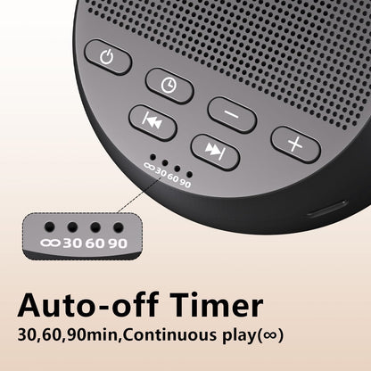 Sound Machine Loud White Noise Machine Nonstop Brown Noise Sleep Machine 30 Soothing Sounds for Baby Kids Adults Pink Noise Sounds Machine 36-Level Vol 4 Timer Memory Function for Home Travel Office