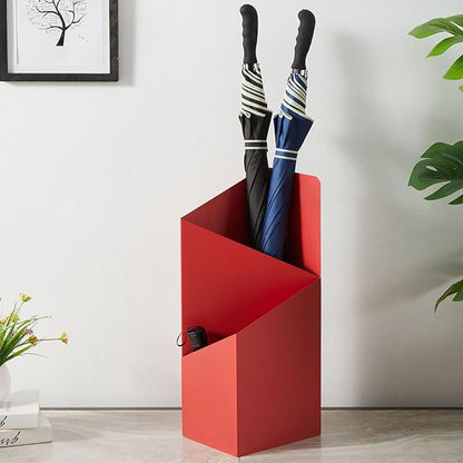 Umbrella Stand, Metal Umbrella Holder for Entryway with Drip Tray, Umbrella Storage Rack,Umbrella Holder Bin,Cane Walking Stick Holder for Home Entryway Office Hotel White
