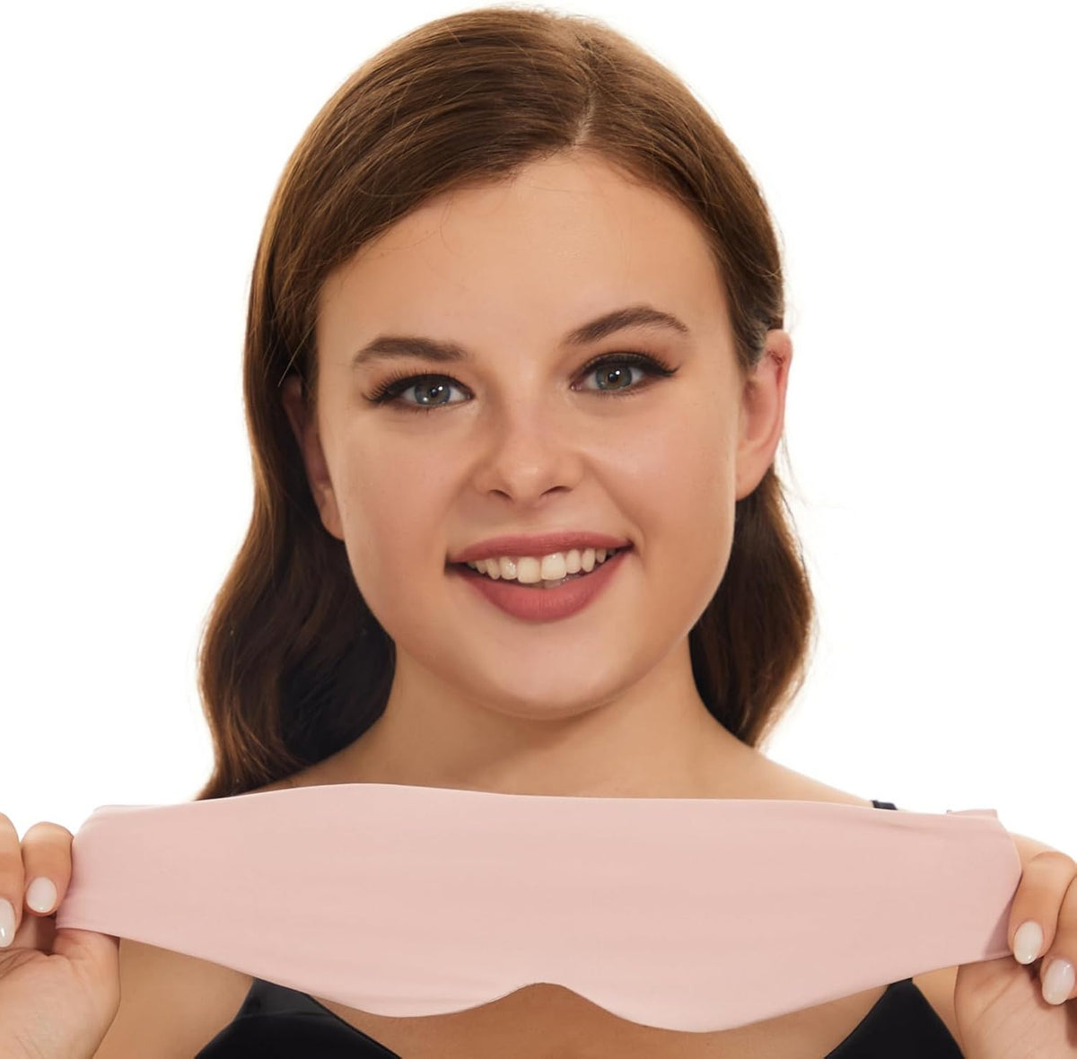 ALASKA BEAR Memory Foam Sleep Mask, Contoured Eye Cups for Women Men, Blue