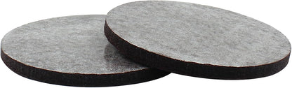 48 Pcs 1-1/2"/38mm Felt Furniture Pads Brown Round | Self Adhesive, 5mm Thick, Anti Scratch Floor Protectors, For Furniture Feet Chair Legs